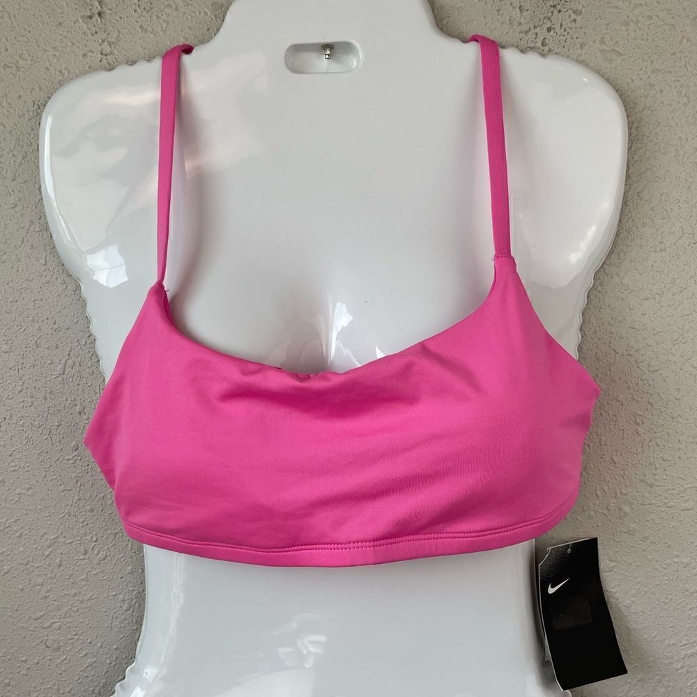 Nike Hot Pink Scoop Swim Top